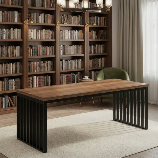 Velnoradesign Extra-Long Double Workstation Desk