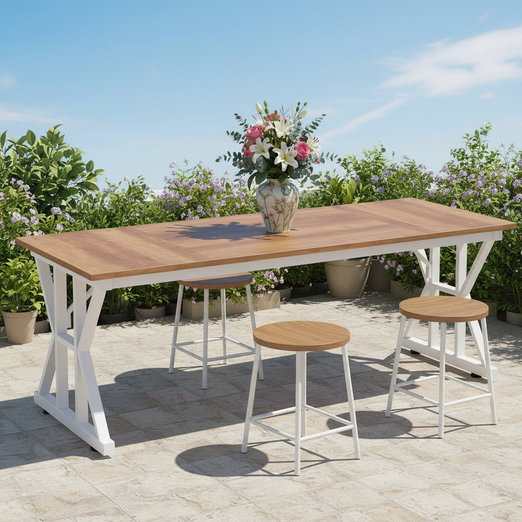 Velnoradesign 63" Computer Desk with Reinforced Frame