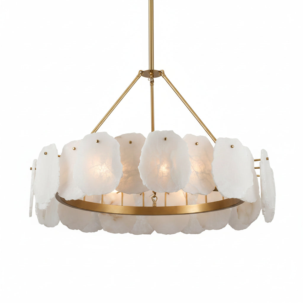 Mira Alabaster Round Chandelier 32"D