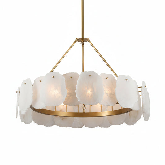 Mira Alabaster Round Chandelier 32"D