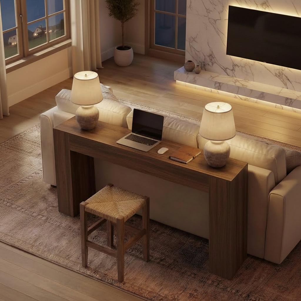 Velnoradesign 63" Farmhouse Console Table
