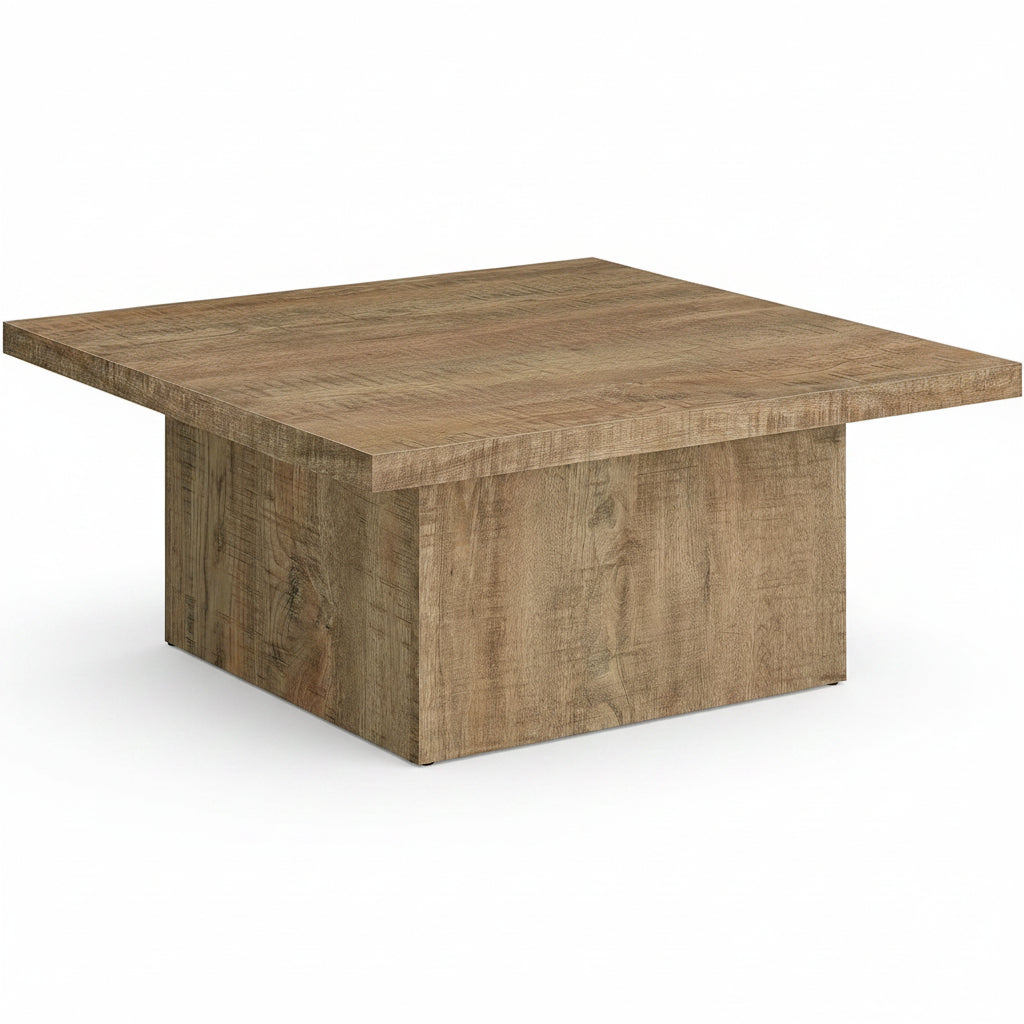 Velnoradesign Rustic Farmhouse Square Coffee Table